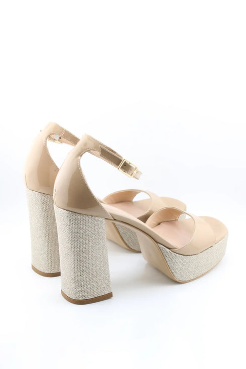 Unisa Block Heel Ankle Strap Sandal